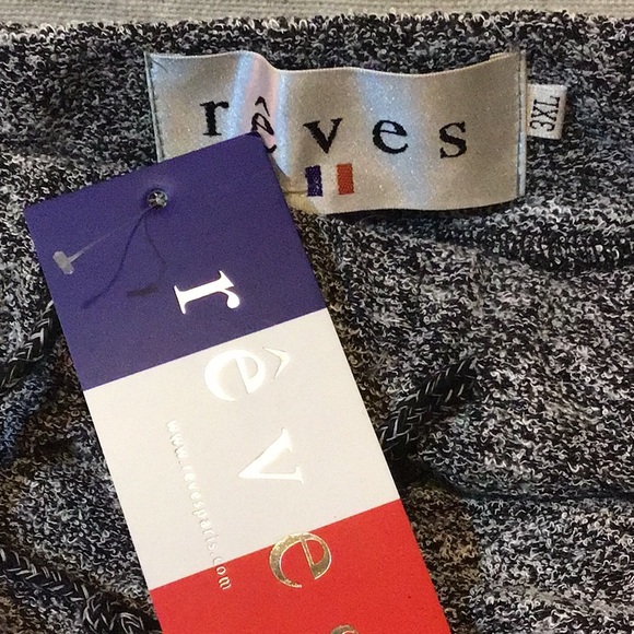 Reeves black grey bamboo knit jogger shorts xxxl 3xl - Picture 3 of 6